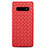 Funda Silicona Goma de Cuero Carcasa L02 para Samsung Galaxy S10 5G Rojo