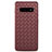 Funda Silicona Goma de Cuero Carcasa L02 para Samsung Galaxy S10 Marron