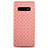 Funda Silicona Goma de Cuero Carcasa L02 para Samsung Galaxy S10 Oro Rosa