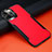 Funda Silicona Goma de Cuero Carcasa N01 para Apple iPhone 12 Pro Rojo