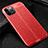 Funda Silicona Goma de Cuero Carcasa para Apple iPhone 12 Pro Max Rojo