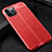 Funda Silicona Goma de Cuero Carcasa para Apple iPhone 12 Pro Rojo