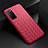 Funda Silicona Goma de Cuero Carcasa para Huawei Honor Play4 5G Rojo