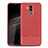 Funda Silicona Goma de Cuero Carcasa para Huawei Mate 20 Lite Rojo
