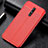 Funda Silicona Goma de Cuero Carcasa para Nokia X5 Rojo