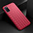 Funda Silicona Goma de Cuero Carcasa para Oppo A92 Rojo