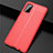Funda Silicona Goma de Cuero Carcasa para Samsung Galaxy A41 Rojo