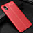 Funda Silicona Goma de Cuero Carcasa para Samsung Galaxy M01 Core Rojo