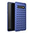 Funda Silicona Goma de Cuero Carcasa para Samsung Galaxy S10 Plus Azul