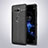 Funda Silicona Goma de Cuero Carcasa para Sony Xperia XZ2 Compact Negro