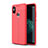 Funda Silicona Goma de Cuero Carcasa para Xiaomi Mi 6X Rojo