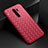 Funda Silicona Goma de Cuero Carcasa para Xiaomi Redmi 9 Prime India Rojo