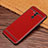 Funda Silicona Goma de Cuero Carcasa S01 para Huawei Mate 20 Lite Rojo