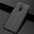 Funda Silicona Goma de Cuero Carcasa S01 para OnePlus 7T Pro Negro