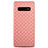 Funda Silicona Goma de Cuero Carcasa S01 para Samsung Galaxy S10 Plus Oro Rosa