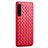 Funda Silicona Goma de Cuero Carcasa S02 para Vivo X50 5G Rojo