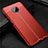 Funda Silicona Goma de Cuero Carcasa S02 para Xiaomi Redmi Note 9S Rojo