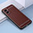 Funda Silicona Goma de Cuero Carcasa S03 para Oppo A56S 5G Marron