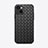 Funda Silicona Goma de Cuero Carcasa S06 para Apple iPhone 13 Mini Negro