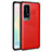 Funda Silicona Goma de Cuero Carcasa S08 para Huawei P40 Pro+ Plus Rojo