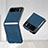 Funda Silicona Goma de Cuero Carcasa SD1 para Motorola Moto Razr 40 5G Azul
