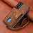 Funda Silicona Goma de Cuero Carcasa SD1 para Samsung Galaxy S23 Plus 5G Marron