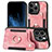 Funda Silicona Goma de Cuero Carcasa SD10 para Apple iPhone 13 Pro Max Rosa