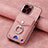 Funda Silicona Goma de Cuero Carcasa SD15 para Apple iPhone 13 Pro Rosa