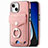 Funda Silicona Goma de Cuero Carcasa SD16 para Apple iPhone 13 Rosa