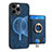 Funda Silicona Goma de Cuero Carcasa SD17 para Apple iPhone 14 Pro Max Azul