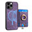 Funda Silicona Goma de Cuero Carcasa SD17 para Apple iPhone 14 Pro Purpura Claro