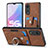 Funda Silicona Goma de Cuero Carcasa SD2 para Oppo A78 5G Marron