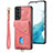 Funda Silicona Goma de Cuero Carcasa SD2 para Samsung Galaxy S22 5G Rosa