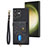 Funda Silicona Goma de Cuero Carcasa SD2 para Samsung Galaxy S22 Ultra 5G Negro