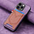 Funda Silicona Goma de Cuero Carcasa SD3 para Apple iPhone 13 Pro Max Purpura Claro