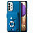 Funda Silicona Goma de Cuero Carcasa SD3 para Samsung Galaxy M32 5G Azul