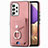 Funda Silicona Goma de Cuero Carcasa SD3 para Samsung Galaxy M32 5G Rosa
