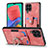 Funda Silicona Goma de Cuero Carcasa SD4 para Samsung Galaxy M33 5G Rosa