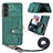 Funda Silicona Goma de Cuero Carcasa SD4 para Samsung Galaxy S22 5G Verde