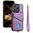 Funda Silicona Goma de Cuero Carcasa SD5 para Apple iPhone 14 Pro Purpura Claro