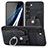 Funda Silicona Goma de Cuero Carcasa SD5 para Samsung Galaxy S22 Plus 5G Negro