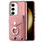 Funda Silicona Goma de Cuero Carcasa SD7 para Samsung Galaxy S22 5G Rosa