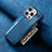 Funda Silicona Goma de Cuero Carcasa SD8 para Apple iPhone 14 Pro Max Azul