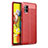 Funda Silicona Goma de Cuero Carcasa WL1 para Samsung Galaxy A51 4G Rojo