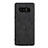 Funda Silicona Goma de Cuero Q01 para Samsung Galaxy Note 8 Negro