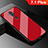 Funda Silicona Goma Espejo para Nokia 7.1 Plus Rojo