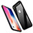 Funda Silicona Goma Espejo W01 para Apple iPhone Xs Negro