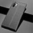 Funda Silicona Goma G01 de Cuero Carcasa para Samsung Galaxy Note 10 Plus Negro