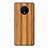 Funda Silicona Goma Patron de Grano de Madera para OnePlus 7T Naranja