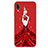 Funda Silicona Goma Vestido de Novia Carcasa S01 para Huawei P20 Lite Rojo